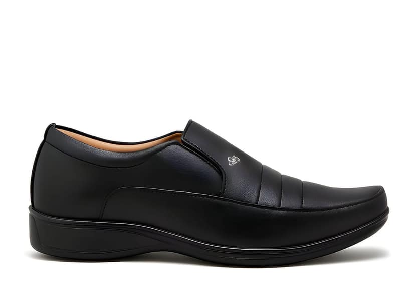 WUGO::Latest Trendy Men Formal Shoes|Black Moccasin Shoes|Office Shoes For Men's & Boys (Free Home Delivery) view 2