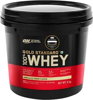 OPTIMUM Nutrition Gold Standard 100% Whey Protein Powder (Flavour - VANILLA ICE CREAM) by Total Sporting And Fitness Solutions Pvt Ltd