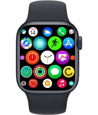 COREGENIX Watch 900 with Large display & Touch , Black Smart Watch
