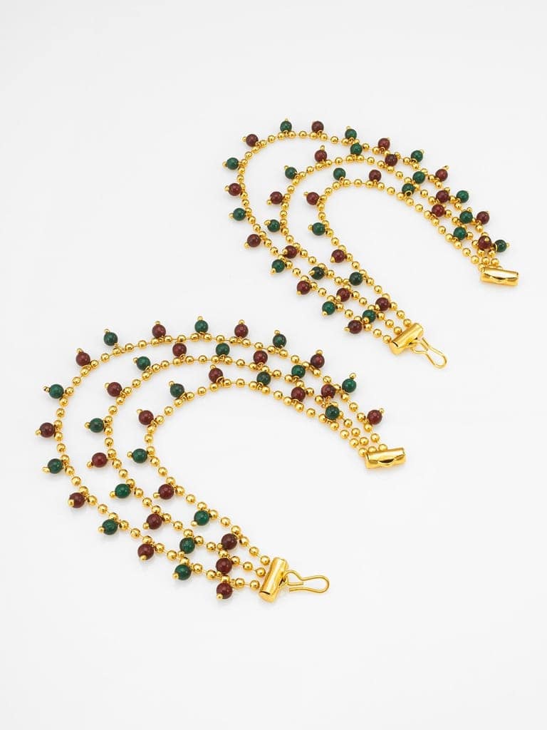 Morison Modern Jhumka Earrings with Chain Traditional with a Twist view 4