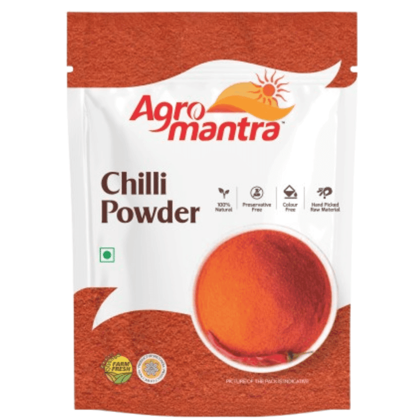 Agro Mantra Chilli Powder 500g | Authentic Indian Spice | Hand-Picked Guntur, Baydgi, Gujarat Chillies | Without Preservatives & Artificial Colour | Vibrant Colour & Rich Heat | Ideal for Curries, Chutneys & Tandoori Dishes (pack of 3)