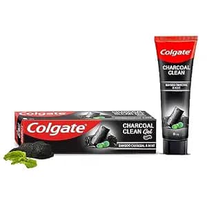 Colgate Charcoal Clean 120g Black Gel Toothpaste, Deep Clean Colgate Toothpaste With Bamboo Charcoal & Wintergreen Mint For Plaque Removal, Deep Clean & Tingling Fresh Mouth Experience
