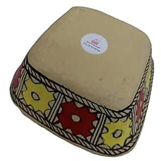 PALAK SAXENA Madhubani Painted Paper Mache Bowl Multicolor for Multipurpose view 2