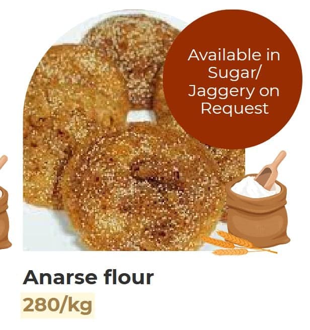 Anarse Flour (1kg) | Traditional Sweet Snack Base | Festive Cooking