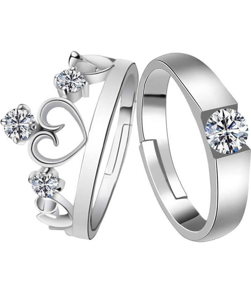 Silver Shine - Silver Rings Combo (Pack of 1)