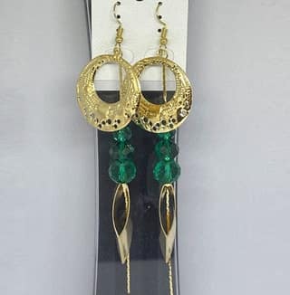 Gold Plated Contemporary Earrings