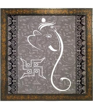 Indianara Synthetic Painting With Frame