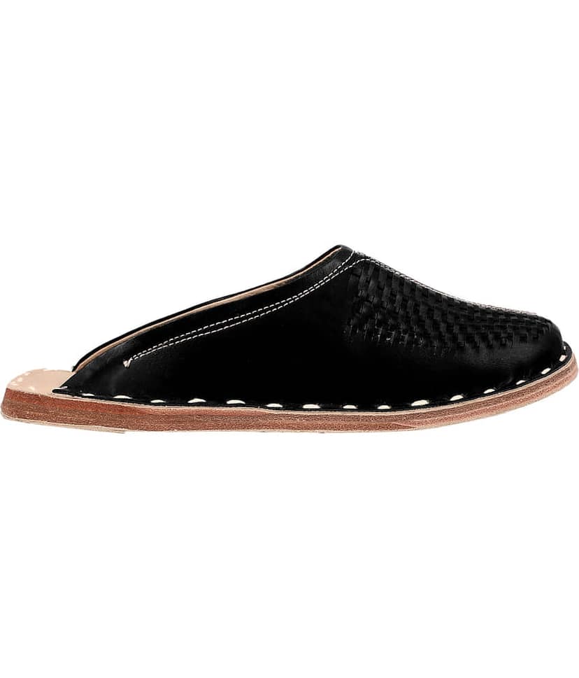 Apratim Black Men's Mule view 2