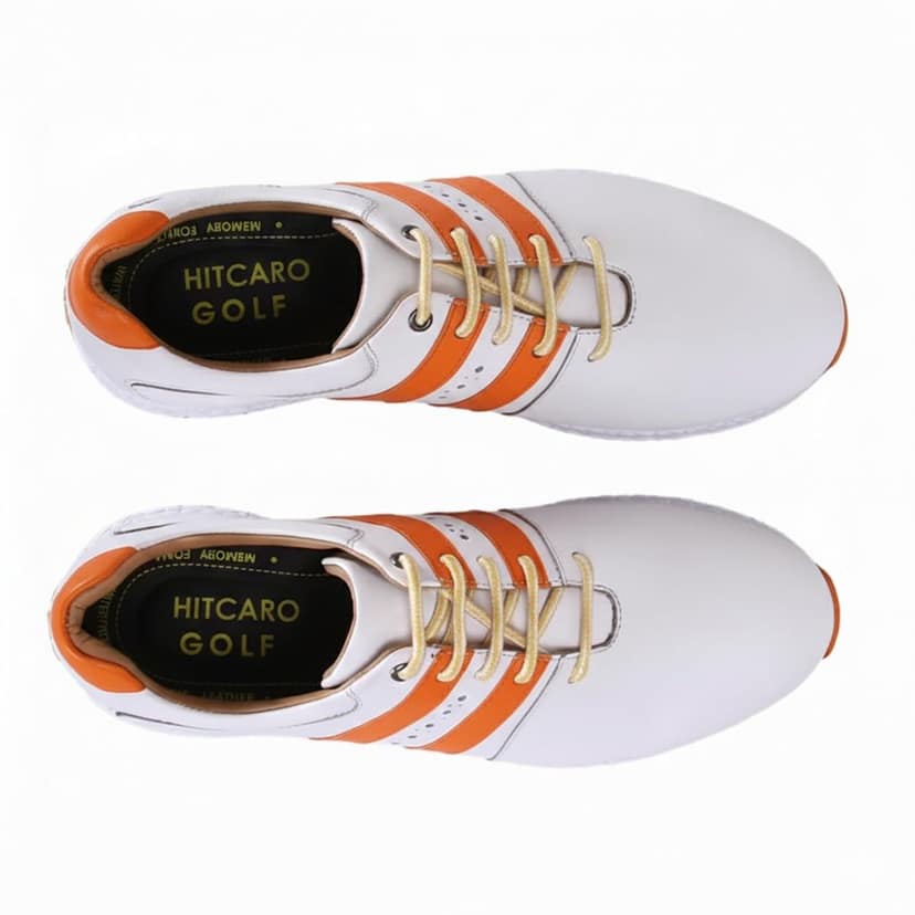 HITCARO Men Proffessional Leather Golf Shoes | Lace-Up | Phylon Sole |Waterproof | Comfortable | Breathable | Sports Shoes view 2