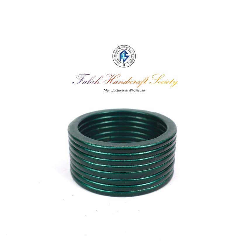 FHS Fashion Women's Beautiful Traditional Rajasthani Lac Bangles- green Colour