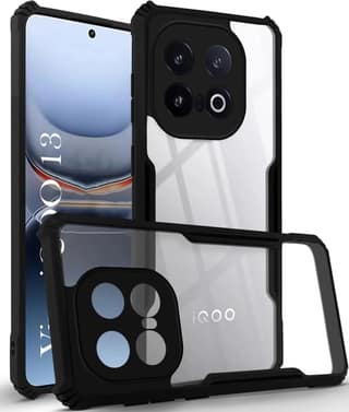 PLUGTECH Slim Shockproof Case | Matte Black Soft | Drop Protection | Precise Cutouts | Premium Mobile Cover for iQOO 13