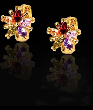 YOUBELLA Multicolor Danglers Earrings ( Pack of 1 )