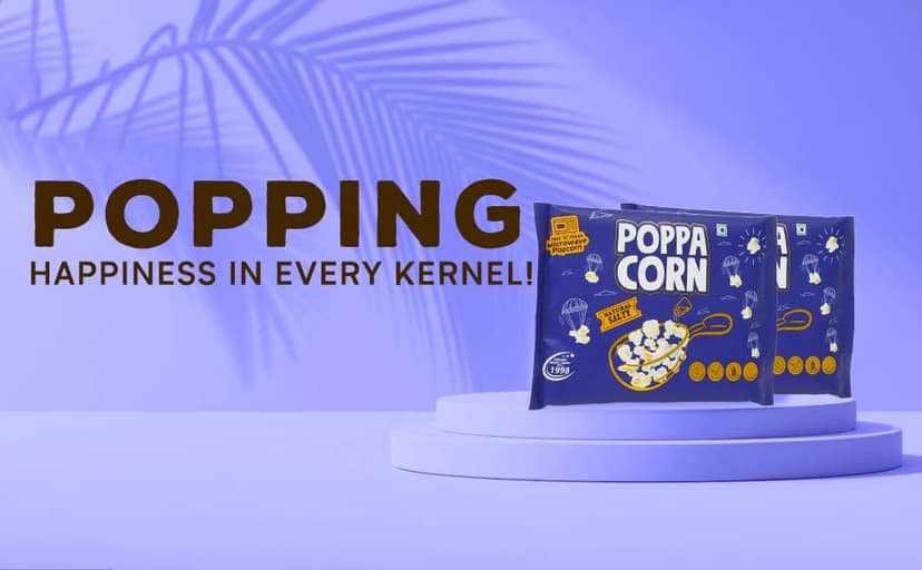 POPPACORN 35gx10 Pouches Natural Salty, 35gx10 Pouches Golden Buttery Instant Popcorn & 33gX5 Pouches Natural Salty, 33gX5 Pouches Golden Buttery Microwave Popcorn Pack of 30 (1030gm) view 8