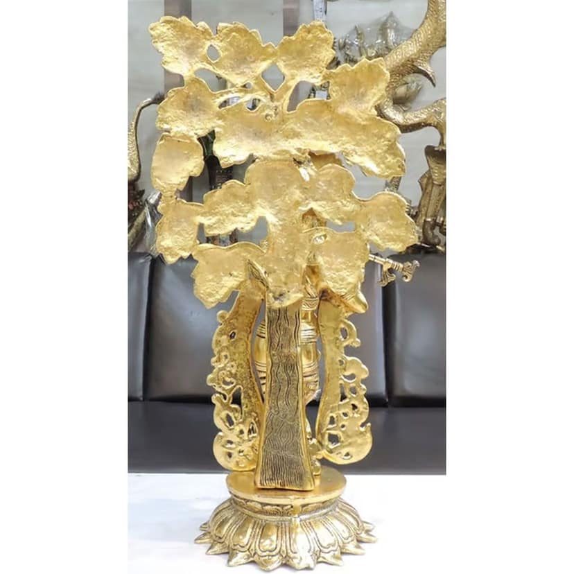 Aluminium Showpiece Tree Krishna, Height : 23.5 Inch (ASMAS512 G) view 3
