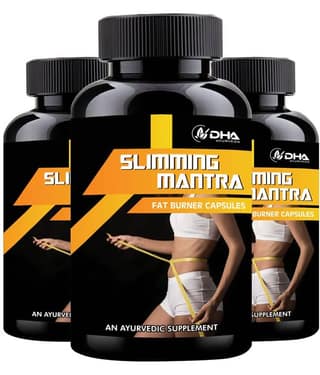 Dha Ayurveda Slimming Mantra- Herbal Fat Burner Capsule 90 No.S Pack of 3
