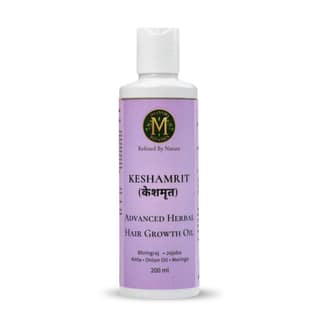 Keshamrit Advanced Herbal Hair Growth Oil (Bhringraj, Jojoba, Amla, Onion, Moringa) - 200ML
