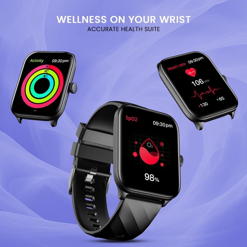 CELLECOR M5 Plus 2.01" IPS HD Display | 700 NITS | BT-Calling | AOD | IP67 | BT v5.4| Smartwatch - Black view 6