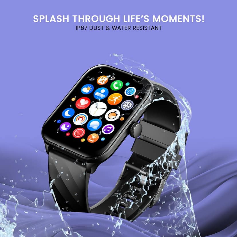 CELLECOR M5 Plus 2.01" IPS HD Display | 700 NITS | BT-Calling | AOD | IP67 | BT v5.4| Smartwatch - Black view 7