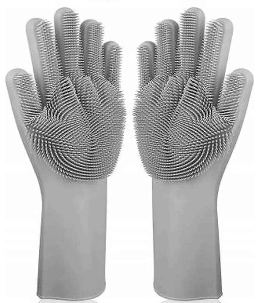 Earmark Silicon Hand Gloves Rubber Universal Size Cleaning Glove 1 Pair Gloves