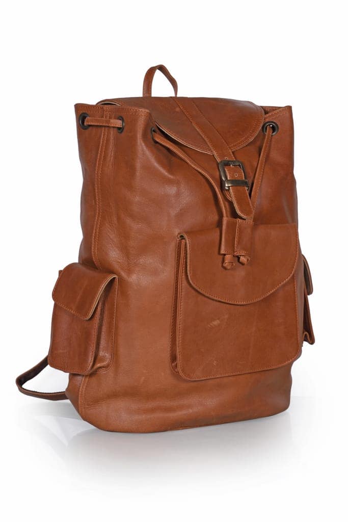 JITENDRA CHITARA ;Real Leather Dusky Semi Rucksack Backpack Leather Bag For Men Women Unisex view 2