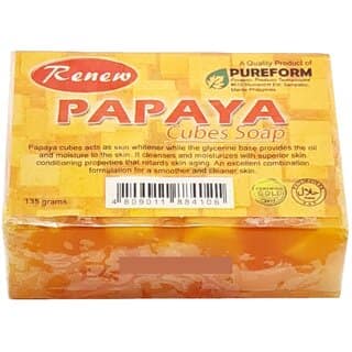 Renew Skin Papaya Cubes Soap - 135gm