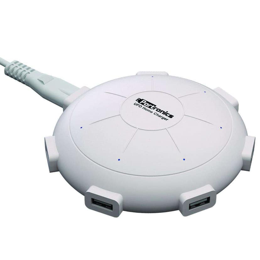 Portronics UFO USB Home Charger 6 Ports 8A Charging Station for Smartphones and Tablets