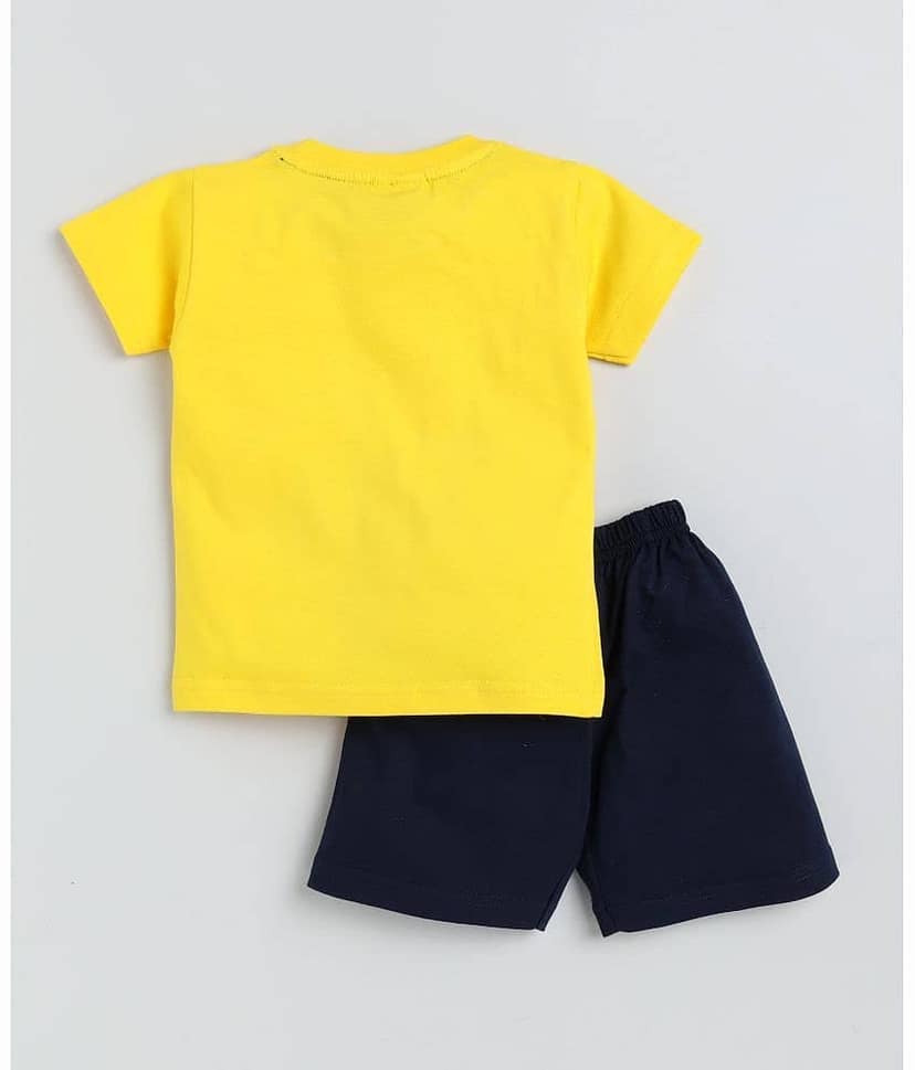 Mars Infiniti Pack of 3 Boys Cotton T-Shirt & Shorts Set ( Light Blue ) view 2