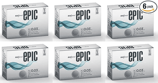 MANFORCE Epic Thinx Condoms for Men| Ultra Thin with 0.03 mm Thickness | 10 Count x 6 Condom (Set of 6 60 Sheets)