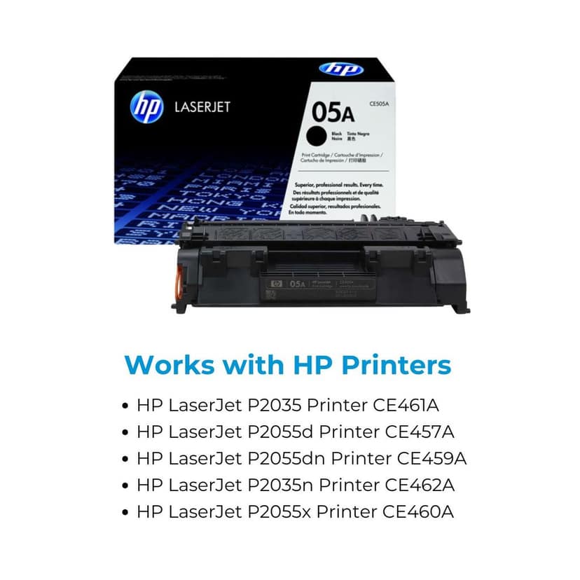 HP 05A Black Original LaserJet Toner Cartridge (CE505A) view 4