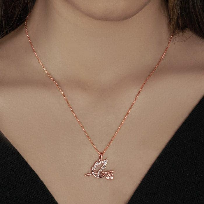 Rose Gold Shree Krishna Baasuri Pendant with Chain view 2