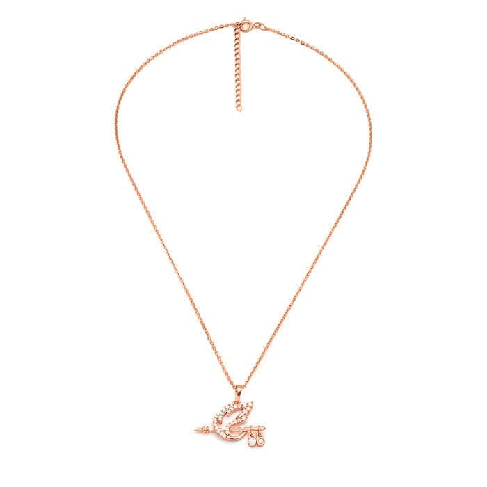 Rose Gold Shree Krishna Baasuri Pendant with Chain view 5