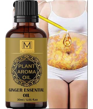 MIMASEN Pure Ginger Essential Oil 30ml,Weight Loss Oil