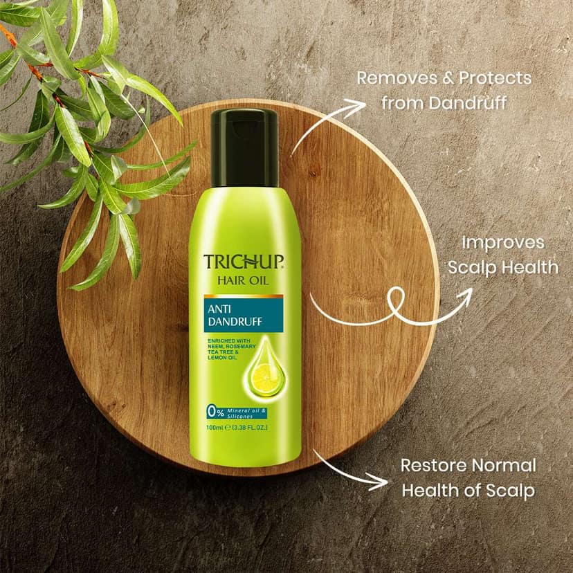 Trichup Anti-Dandruff Hair Care Kit – Shampoo 200ml & Hair Oil 100ml view 2
