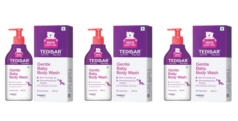 Tedibar Rich Moisturising Baby Body Wash 250ml with Skin Friendly PH | 100% Soap & Alkali Free | Prevents Dryness & Rahses | Dermatologically Test Tedibar Rich Moisturising Baby Body Wash 250ml with Skin Friendly PH | 100% Soap & Alkali Free | Prevents D