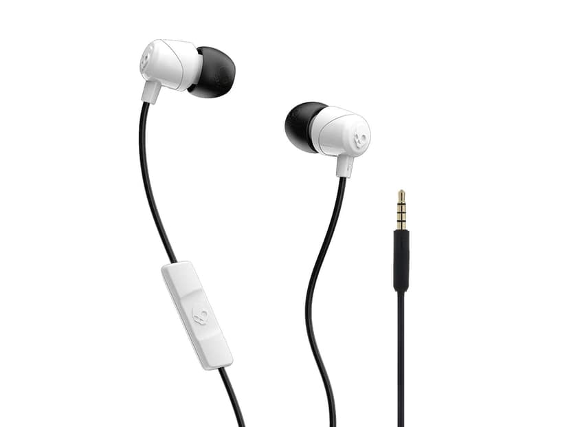 Skullcandy Jib 2.0 in-Ear Wired Earbuds with Mic, 3.5mm Jack, Supreme Sound, Noise Isolation, Detachable Cable, Works with Phones, Laptops & PCs - White