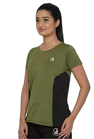 Yoni Mudra Women's Breathable Ultra-Soft Half Sleeves TShirt