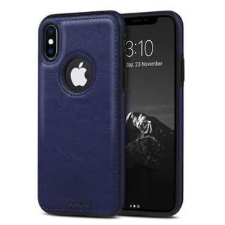 LIRAMARK PU Leather Flexible Back Cover Case Designed for iPhone Xs Max