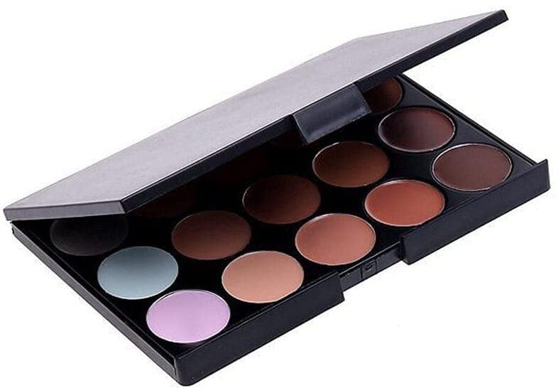 Professional 15 Color Concealer Palette with Angled Blending Brush for Flawless Coverage view 4