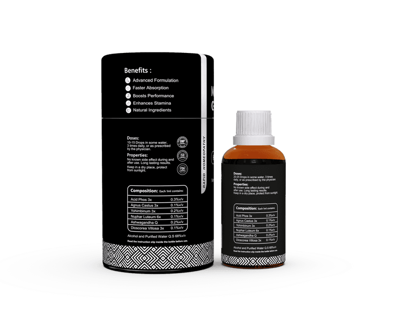 He Charge Homeopathy Power Drops for Men – 30ml | Supports Testosterone Levels, Energy, Muscle Strength, Endurance & Performance | With Natural Extracts of Ginseng & Damiana view 2