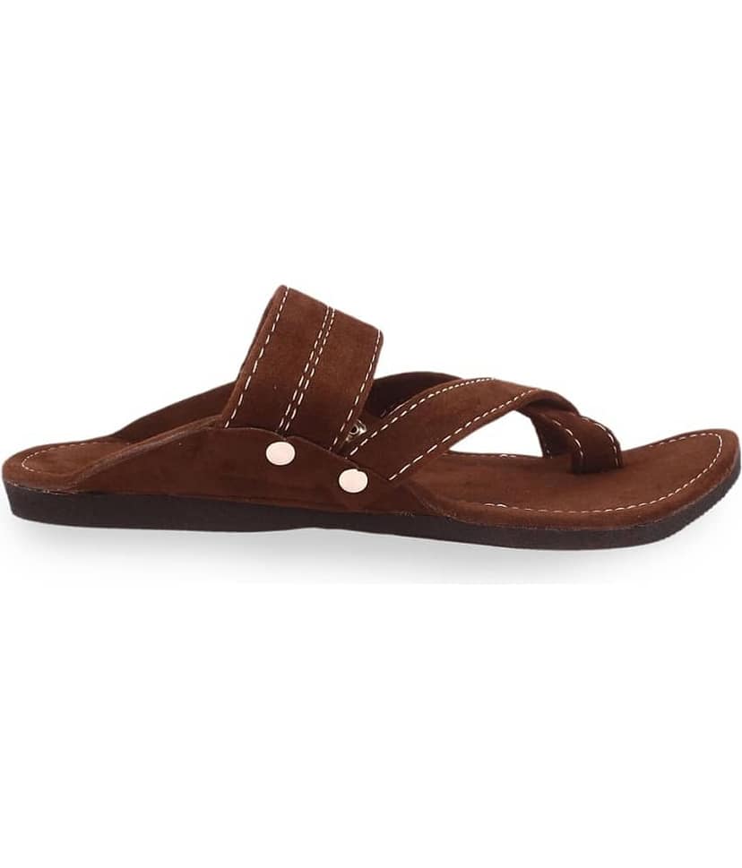 rajeraj Brown Men's Kolhapuris view 2