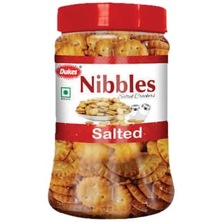 Dukes Nibbles Salted Crackers - Crunchy, 150 G Jar