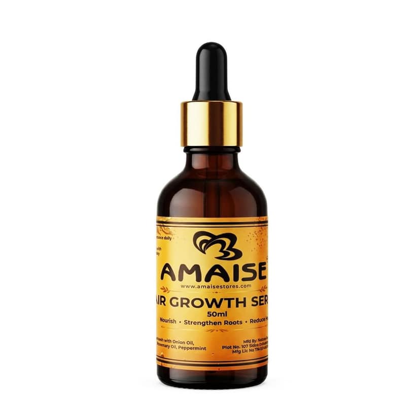 AMAISE Hair Growth Serum | 50 ml | Hair Care Serum for Healthy-Looking, Stronger & Fuller Hair
