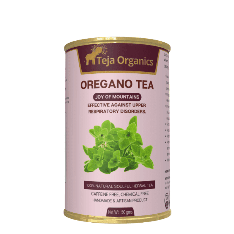 Oregano Tea 50 gm | 100% Pure Oregano Leaves | Caffeine Free Herbal Tea | Respiratory Wellness | Effective against upper respiratory disorders
