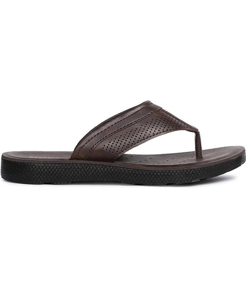 Bata - Brown Men's Sandals view 2
