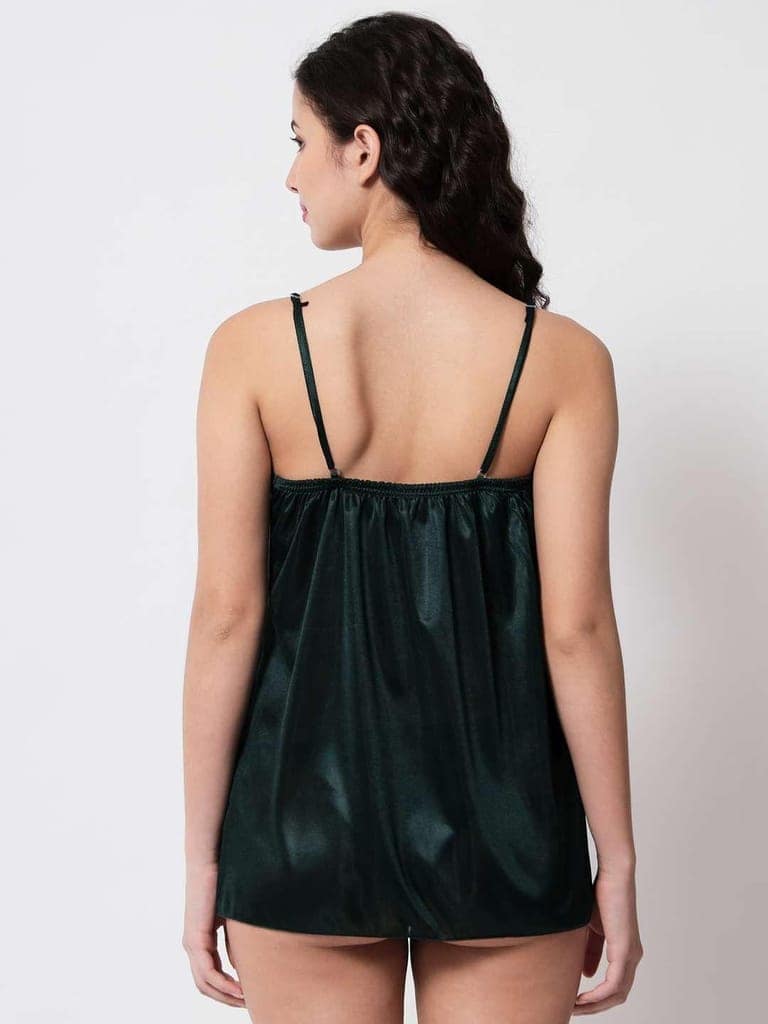 Plus Size Satin Green Honeymoon Babydoll Hot Night Dress 41Gb view 7