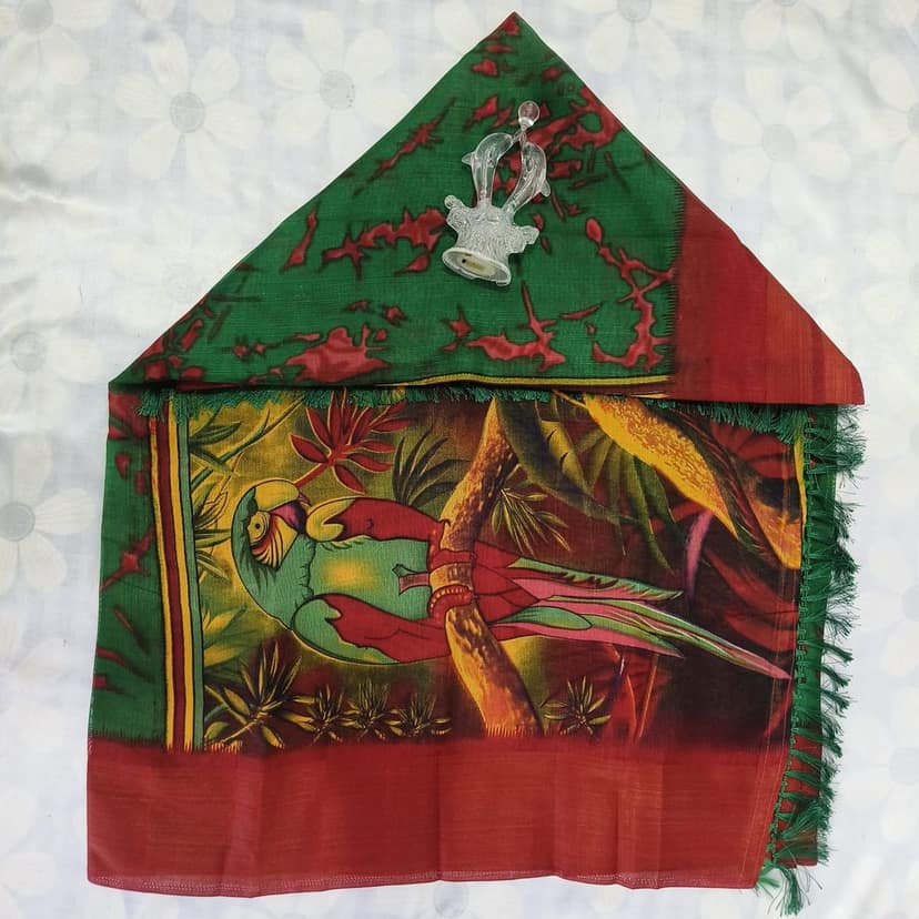 Silk Cotton Saree with Blouse view 3