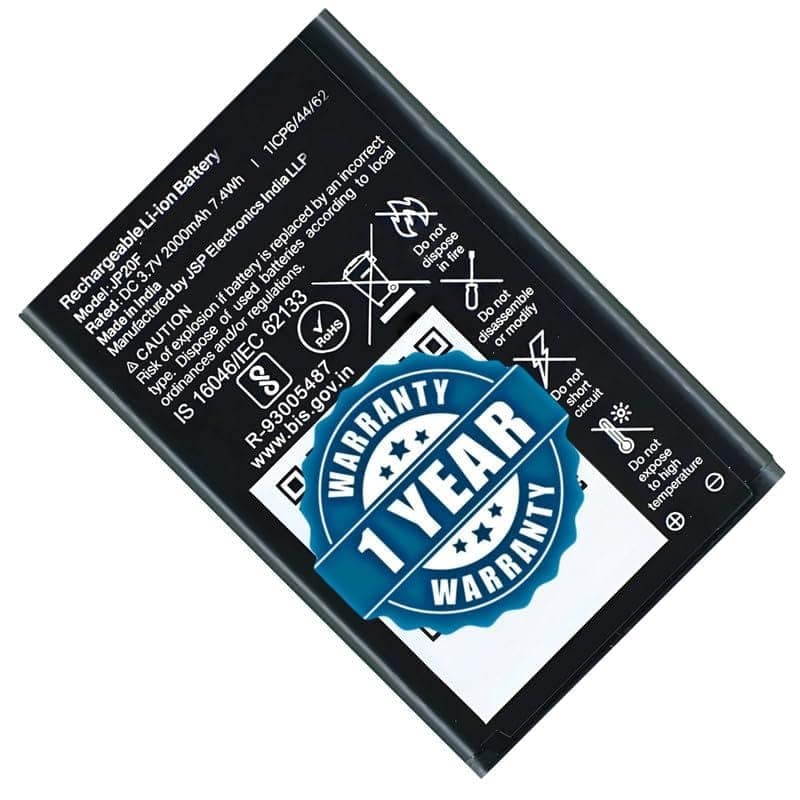 Original 2000mAh Battery for LYF Jio Phone (All Jio Keypad Phones) Battery - (2000mAh) - 1 Year Warranty view 4
