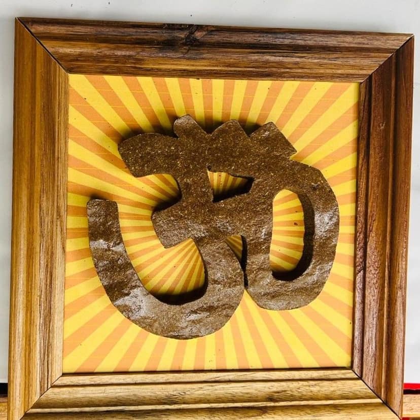 Wooden Om Wall Art | Hand Crafted view 2