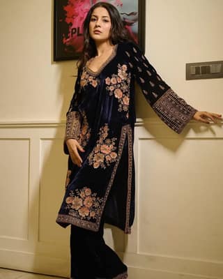 Blue Salwar Kameez Readymade Pakistani Stitched New Indian Ready To Wear Wedding Suit