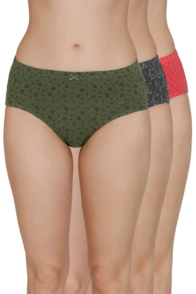 Amante Womens Hipster Printed Panties Pack of 3 view 3